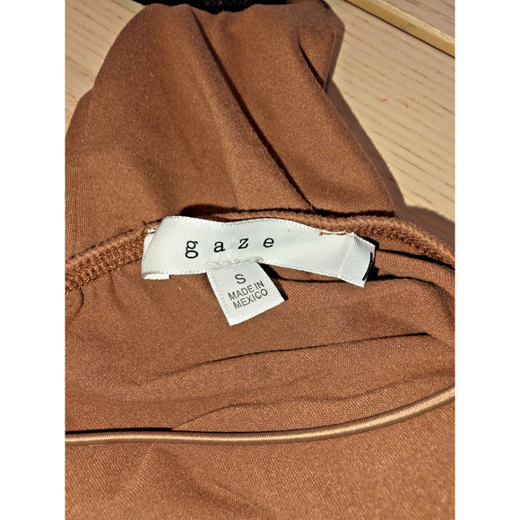 Vintage Y2k Brown Cami Top Women's Spaghetti Strap Cropped Size Small - Picture 7 of 8